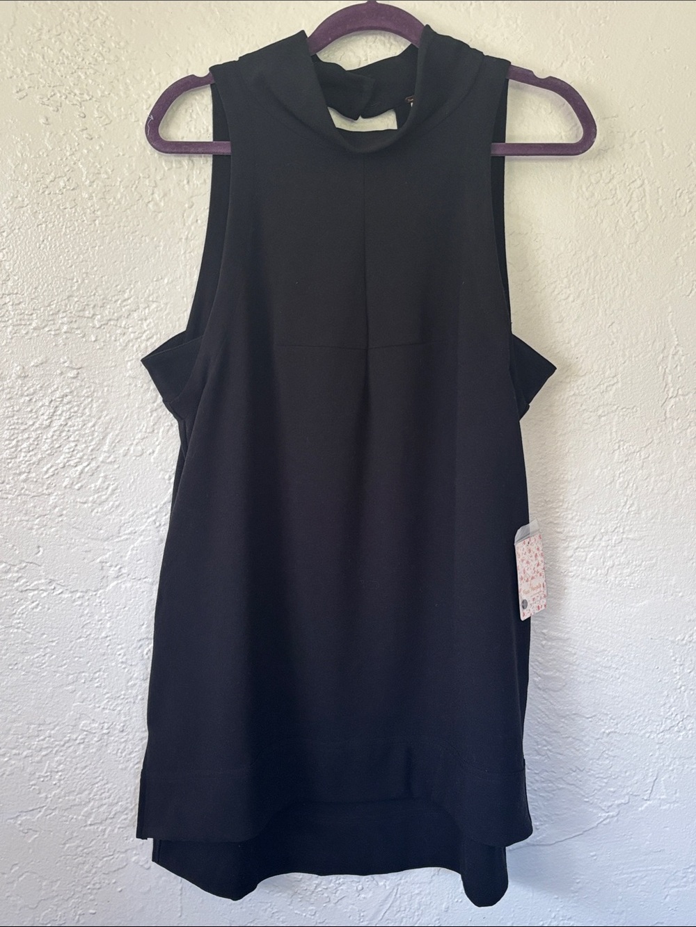 NWT Free People Swing Choker Open Back Sleeveless Mock Neck Mini Dress M